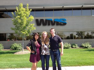 Recent NU alums Rosa, Rose and Mike each work in different functions at WMS Gaming.
