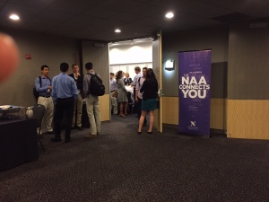 Northwestern students and alumni network at the Chicago 'Cats Connect.